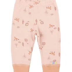 Outlet Fox leggings i ull/bomull, Peach Ullbukser Baby | Ullbukser Gutt 3-10 År