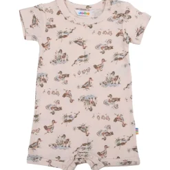 Discount Lake kortermet romper i bambus, Pink Rompere & Jumpsuits Baby Jente | Heldresser & Pyjamaser Jente