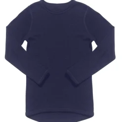 Fashion ribb genser i merinoull til barn, navy Ullgensere 8-16 År | Ullgensere Jente 3-10 År