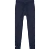 New ribb leggings i merinoull, navy Ullbukser 8-16 År | Ullbukser Gutt 3-10 År