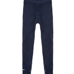 New ribb leggings i merinoull, navy Ullbukser 8-16 År | Ullbukser Gutt 3-10 År