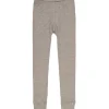 Discount ribb leggings i merinoull, sesame mel Ullbukser 8-16 År | Ullbukser Gutt 3-10 År