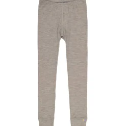 Discount ribb leggings i merinoull, sesame mel Ullbukser 8-16 År | Ullbukser Gutt 3-10 År