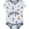 Best Scarecrow body i ull/bambus, Off White/Blue Ullbody Og Ullgensere Baby | Ullbodyer Baby Gutt