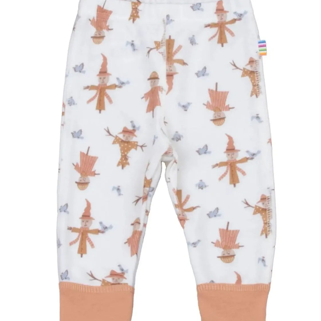 New Scarecrow leggings i ull/bambus, Off White/Peach Ullbukser Baby | Ullbukser Gutt 3-10 År