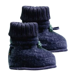 New ullfleece booties til baby, navy Tøfler | Booties Til Baby