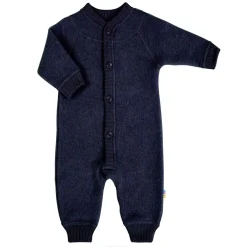 Hot ullfleece heldress til baby med knapper, navy Heldresser / Kjøredresser Baby | Heldresser & Pyjamaser Jente