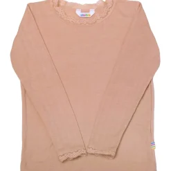 Fashion Ull/silke genser til barn, Peach Ullgensere 8-16 År | Ullgensere Jente 3-10 År