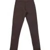 Outlet Wool melange leggings i ull, Drk. Brown Ullbukser 8-16 År | Ullbukser Gutt 3-10 År