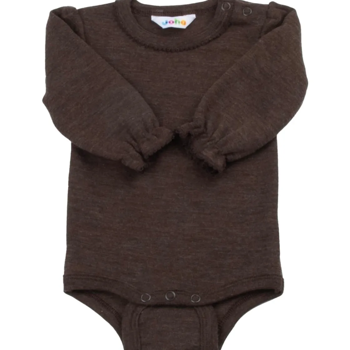 Fashion wool melange ullbody til jente, Drk. Brown Ullbody Og Ullgensere Baby | Ullbodyer Baby Jente