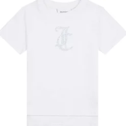 Hot Tonal Diamante t-skjorte, bright white T-skjorte Jente 8-16 År | T-skjorter & Singleter Jente
