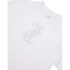 Hot Tonal Diamante t-skjorte, bright white T-skjorte Jente 8-16 År | T-skjorter & Singleter Jente