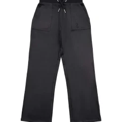 Sale Tonal velour joggebukse, jet black Bukser Jente 8-16 År | Bukser Baby Gutt