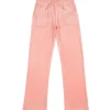 Fashion Tonal velour joggebukse, peach amber Bukser Jente 8-16 År | Bukser Baby Gutt