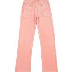 Fashion Tonal velour joggebukse, peach amber Bukser Jente 8-16 År | Bukser Baby Gutt