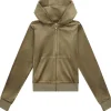 Sale Tonal velour hettejakke, tea leaf Gensere Jente 8-16 År | Gensere & Overdeler Gutt