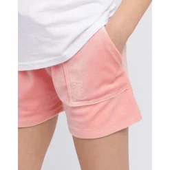 Clearance tonal velour shorts, Peach Blossom Shortser Jente 8-16 År | Shortser Baby Gutt