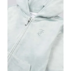 Clearance Tonal velour hettejakke, Gray Mist Gensere Jente 8-16 År | Gensere & Overdeler Gutt