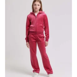 New Tonal velour hettejakke, sangria Gensere Jente 8-16 År | Gensere & Overdeler Gutt
