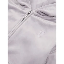 New Tonal velour hettejakke, dapple grey Gensere Jente 8-16 År | Gensere & Overdeler Gutt