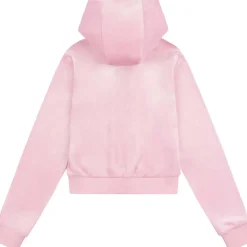 Hot Tonal velour hettejakke, pink nectar Gensere Jente 8-16 År | Gensere & Overdeler Gutt