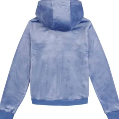 Hot velour hettejakke til barn, grey blue Gensere Jente 8-16 År | Gensere & Overdeler Gutt