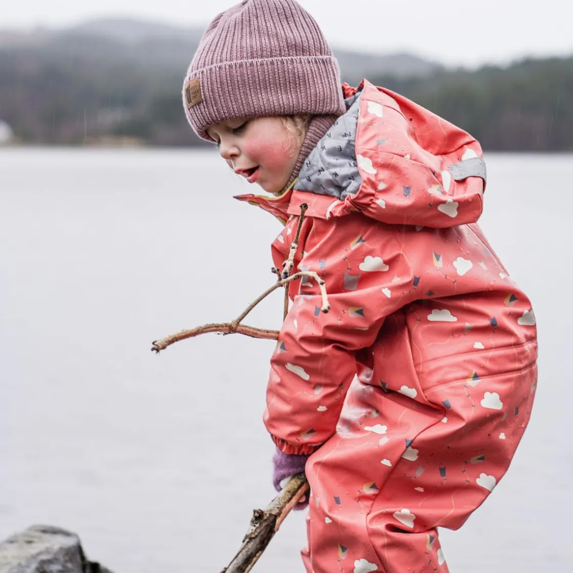 Fashion Vêret vinterregndress, Vårrosa Regntøy Barn | Regntøy & Allværsbukser Baby