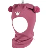 New balaclava lue med krone, mørk rosa Vinterluer Barn | Vinterluer Baby