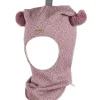 Discount balaclava med små hjerter, creme/old rose Vinterluer Barn | Vinterluer Baby