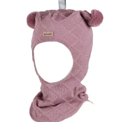 Outlet Cable balaclava til barn og baby, old rose Vinterluer Barn | Vinterluer Baby