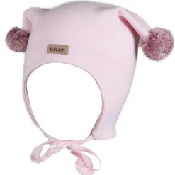 New vårlue til barn med rosa dusker, Soft Rosa Vår- Og Høstluer Barn | Vår- Og Høstluer Baby