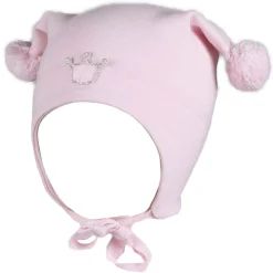 Outlet vårlue til barn og baby med krone, Soft Rosa Vår- Og Høstluer Barn | Vår- Og Høstluer Baby
