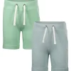 New 2-pack shorts til barn, Grey/Green Shortser Gutt 8-16 År | Shortser Baby Gutt