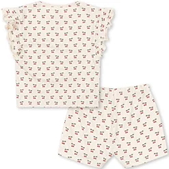 Clearance Frill shorts-sett til småbarn, Cherry Motif Penklær Jente | Penklær Baby Gutt