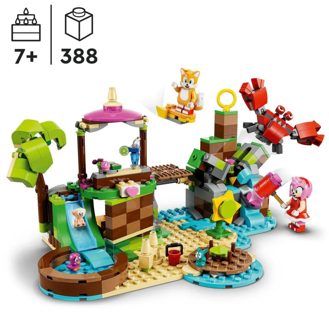 Discount Sonic Dyreredningsøya til Amy 7 år+ Lego