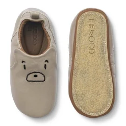 New Eliot Bear skinntøfler til baby og barn, mist Tøfler