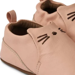 Fashion Eliot Cat skinntøfler til baby og barn, pale tuscany Tøfler