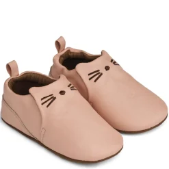 Fashion Eliot Cat skinntøfler til baby og barn, pale tuscany Tøfler