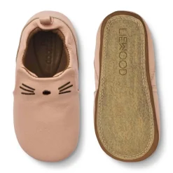 Fashion Eliot Cat skinntøfler til baby og barn, pale tuscany Tøfler