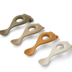 Best Liva silikon skje 4-pack, Sandy multi mix Bestikk