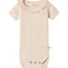 Online Nbfhulla kortermet body, Peach Blush Kortermet Baby Jente | Bodyer Baby Jente