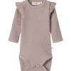 Outlet Nbfraja body, Shadow Gray Bodyer Baby Jente