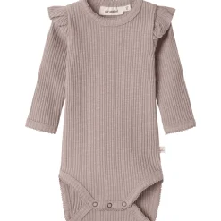 Outlet Nbfraja body, Shadow Gray Bodyer Baby Jente