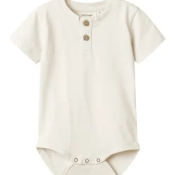 New Nbmdolan kortermet body, Turtledove Kort | Kortermet Baby Gutt