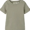 New Nbmfeng t-skjorte til baby, Moss Gray Kort | Kortermet Baby Gutt