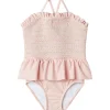 Clearance Nmffiona badedrakt til småbarn, Peach Whip Badetøy Jente | Badetøy Baby Jente