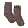 Clearance 2 pack ullsokker til barn, brune Ulltøfler Og Ullsokker Baby | Sokker Jente 8- 16 År