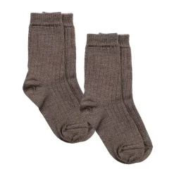 Clearance 2 pack ullsokker til barn, brune Ulltøfler Og Ullsokker Baby | Sokker Jente 8- 16 År