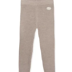 Outlet ribbet ullbukse til barn, beige Ullbukser Gutt 3-10 År | Ullbukser Baby