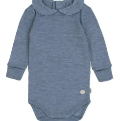 Hot ullbody med krage, Mellomblå Ullbody Og Ullgensere Baby | Ullbodyer Baby Gutt